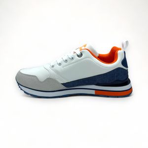 TENIS DEPORTIVOS HOMBRE  BLACK MOUNTAIN BLANCO/NARANJA