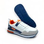 Tenis-Deportivos-Hombre--Black-Mountain-Blanco-naranja-Talla-42-3