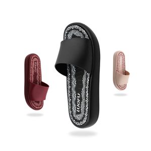 CHANCLAS MUJER LUOFU NEGRO