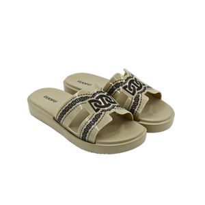 CHANCLAS MUJER LUOFU BEIGE