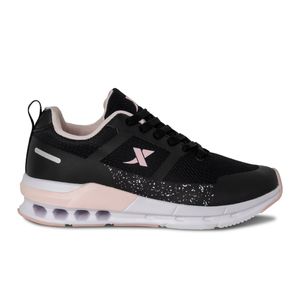 TENIS RUNNING MUJER MARCA XTEP NEGRO/ROSA