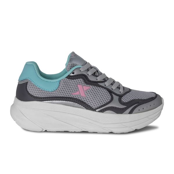Tenis Running Mujer Marca Xtep Plateados