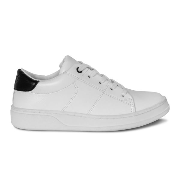 Tenis Steps para Niño Color Blanco con Detalle Negro en Talón
