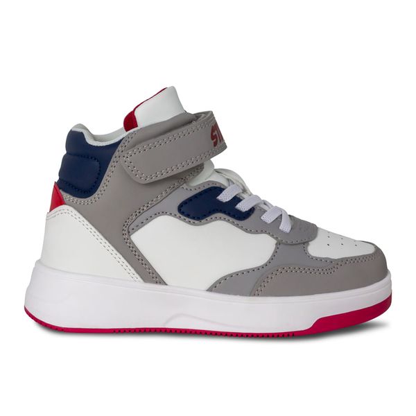 Botines Niño Marca Steps Color Blanco/Gris