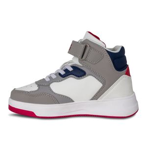BOTINES NIÑO MARCA STEPS COLOR BLANCO/GRIS