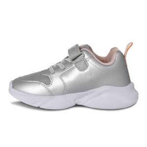 TENIS NIÑA COLOR GRIS/ROSA MARCA STEPS