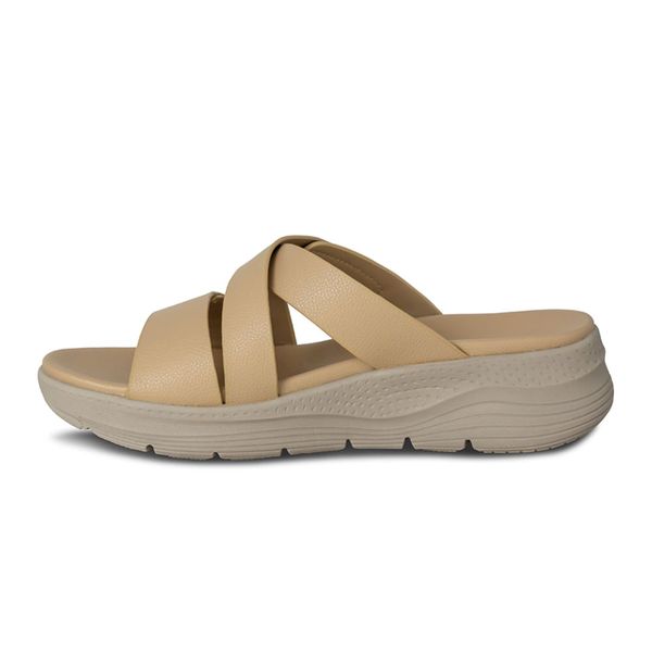 Sandalia Mujer Plataforma Via Spring Crema