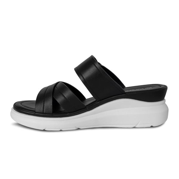 Sandalia Mujer Plataforma Via Spring Negro