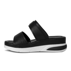 SANDALIA MUJER PLATAFORMA VIA SPRING NEGRO