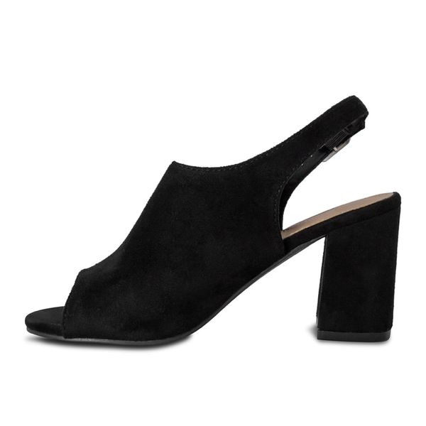 Botines con Hebilla Mujer Via Spring Negro