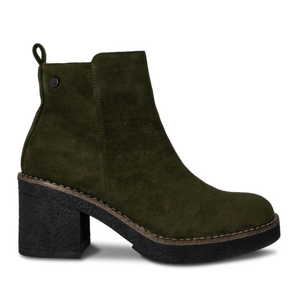 Botines Mujer Verde Oliva Via Spring