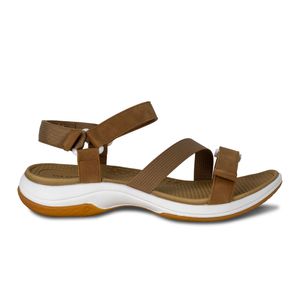 SANDALIAS VIA SPRING CAMEL MUJER