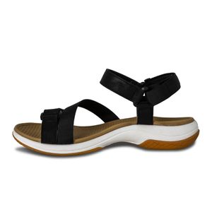 SANDALIAS MUJER NEGRO MARCA VIA SPRING