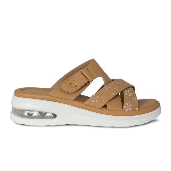 Sandalia Mujer Color Cafe Marca Via Spring