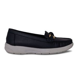 MOCASINES MUJER MARCA VIA SPRING COLOR NEGRO