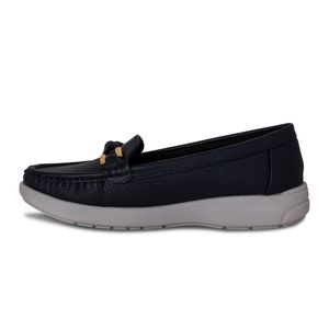 MOCASINES MUJER MARCA VIA SPRING COLOR NEGRO