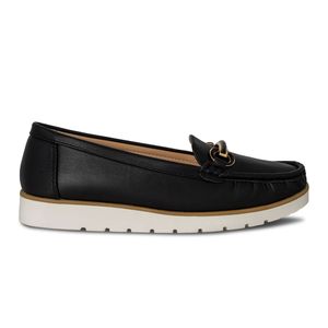 MOCASINES MUJER MARCA VIA SPRING COLOR NEGRO