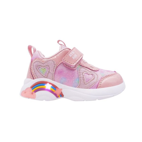 Tenis Rosa Con Luces Infantil Niña Athletic