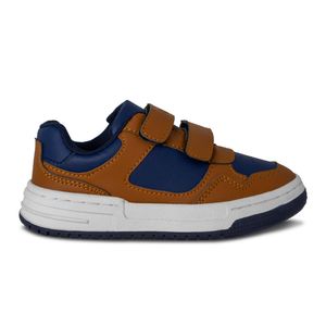 TENIS NIÑO MARCA STEPS COLOR CAFE/AZUL