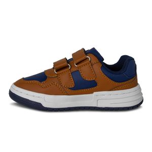 TENIS NIÑO MARCA STEPS COLOR CAFE/AZUL
