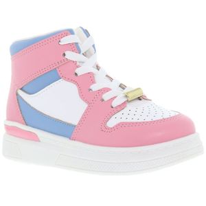 TENIS BOTA NIÑA MOLEKINHA BLANCO ROSA