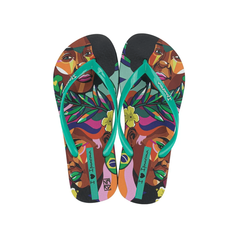 Chanclas-Mujer-Ipanema-Negro-Verde-Talla-36-0