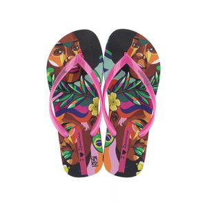 CHANCLAS MUJER IPANEMA NEGRO ROSA