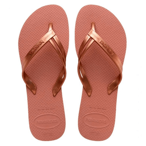 CHANCLAS ORO ROSA MUJER HAVAIANAS