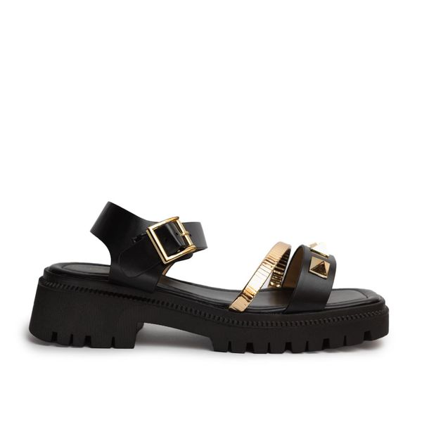 Sandalias Mujer Via Spring Negro
