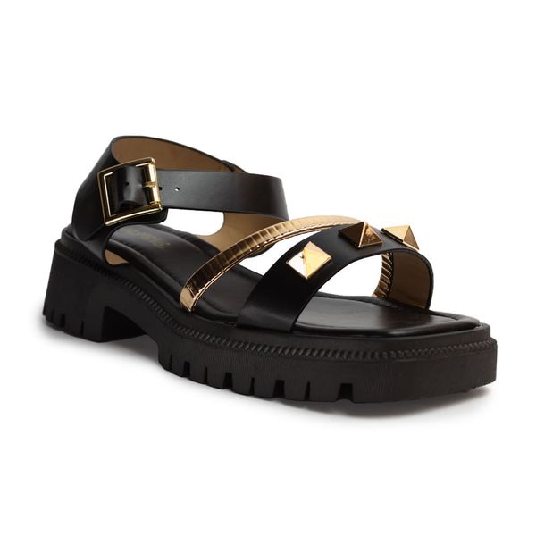 Sandalias Mujer Via Spring Negro