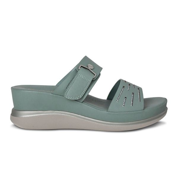 Sandalias Mujer Via Spring Oliva