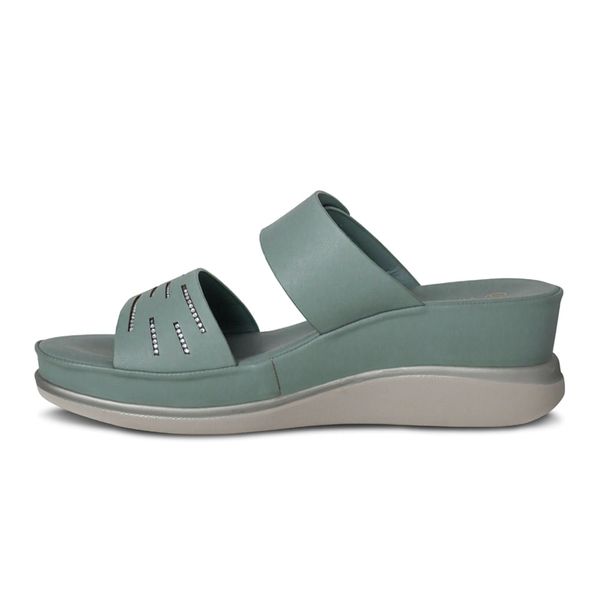 Sandalias Mujer Via Spring Oliva