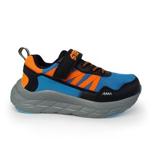 TENIS INFANTIL NIÑO STEPS NEGRO