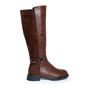 BOTAS CAÑA ALTA CAFE MUJER VIA SPRING