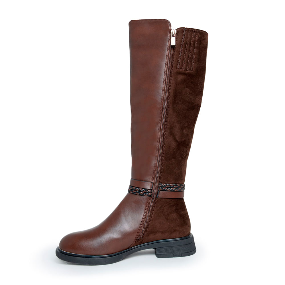 BOTAS CAÑA ALTA CAFE MUJER VIA SPRING