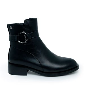 BOTIN MEDIO NEGRO VIA SPRING MUJER