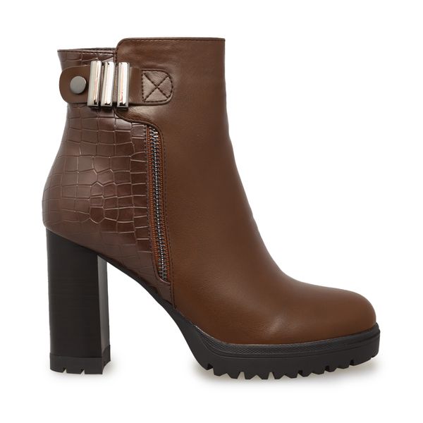 Botines Chocolate Para Mujer Via Spring