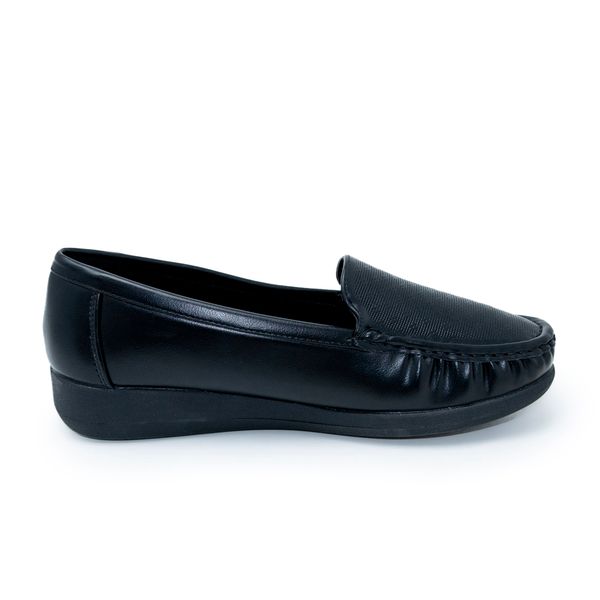 Mocasines Negros Mujer Via Spring