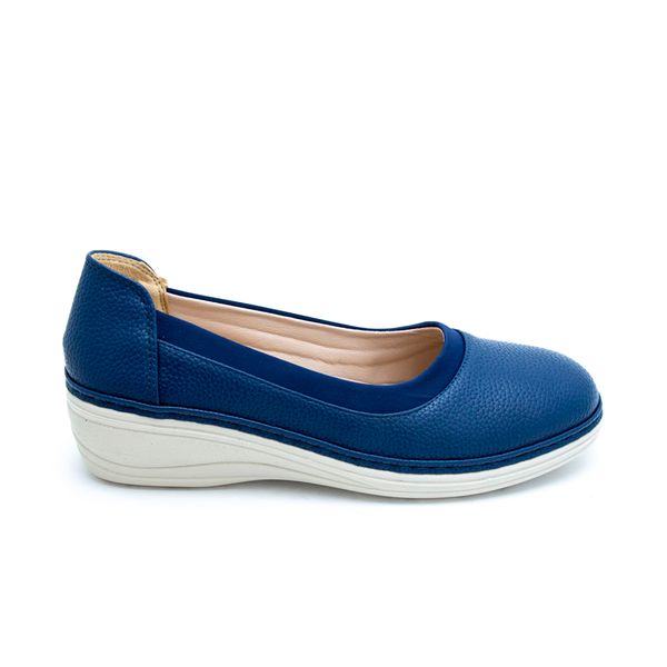 Mocasines Plataforma Mujer Via Grazy Azul