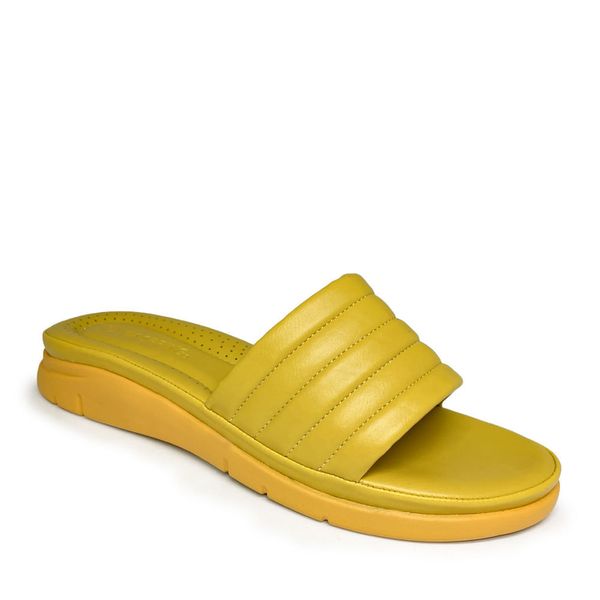 Sandalias  Mujer Marca Via Spring Amarillo