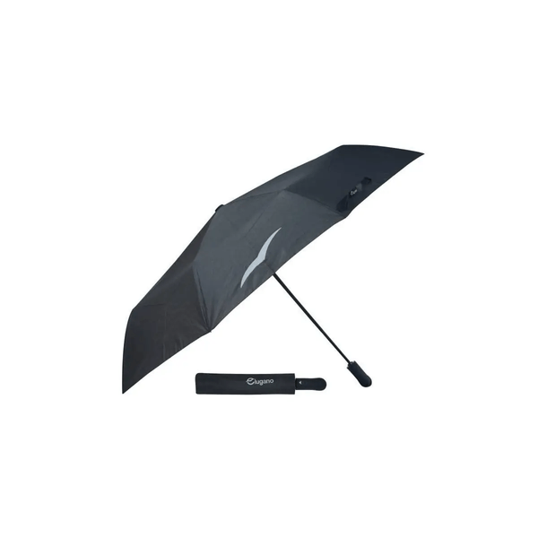 Sombrilla Compacta Negro Lugano