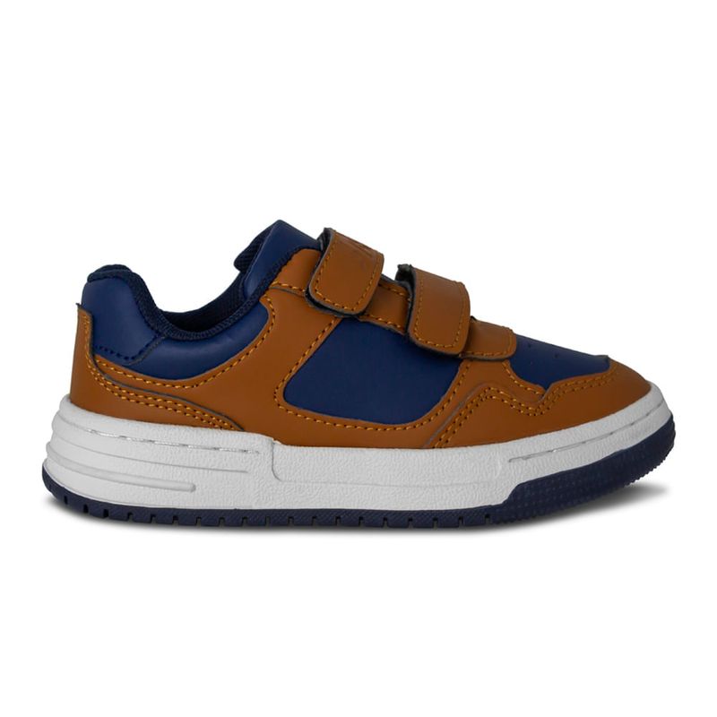tenis-niño-marca-steps-color-cafe-azul-talla-25