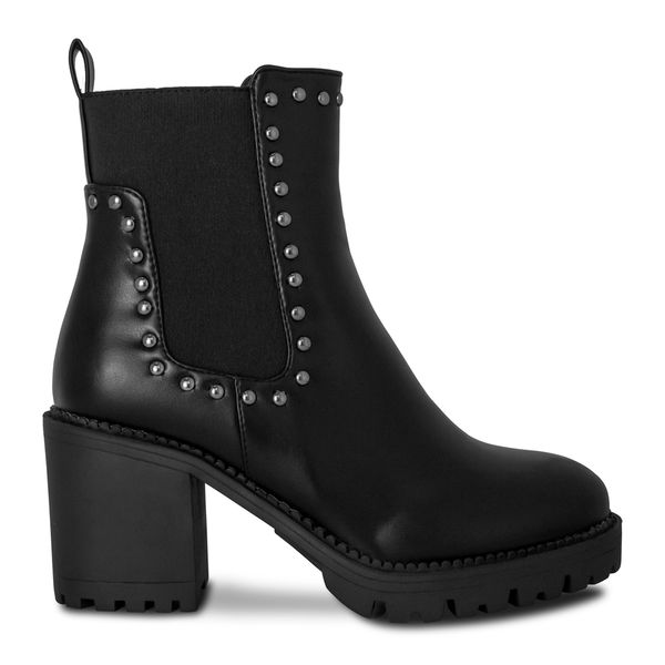 Botines Para Mujer Via Spring Negro