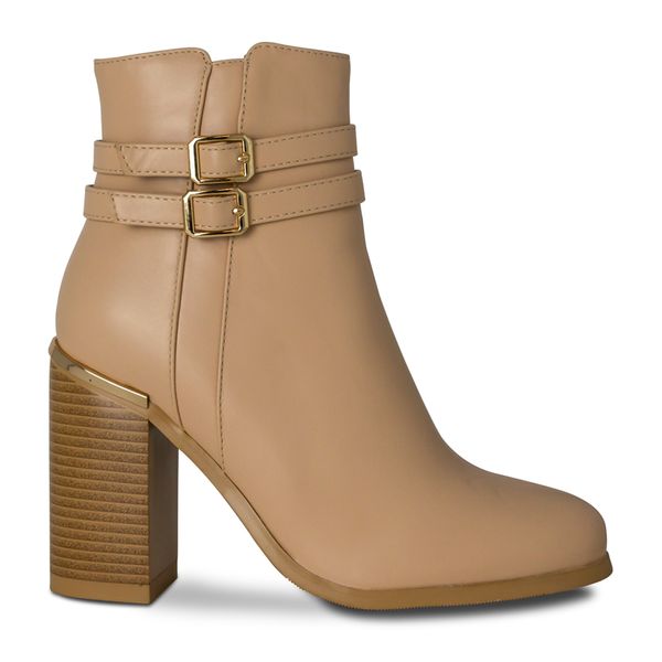 Botines Beige Via Spring Mujer