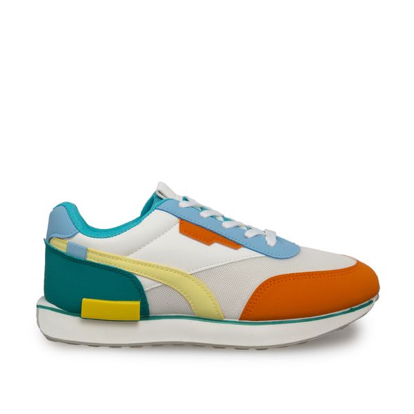 Tenis Mujer Color Blanco Y Azul Marca Via Spring