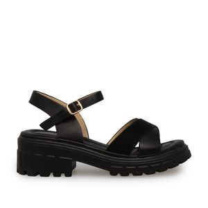 Sandalias Mujer Color Negro Marca Via Spring