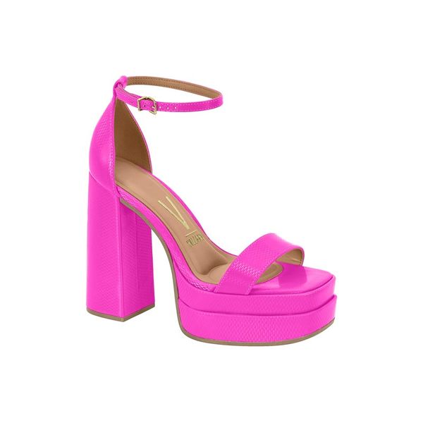 Mujer Zapato Tacon Marca Vizzano Color Fucsia
