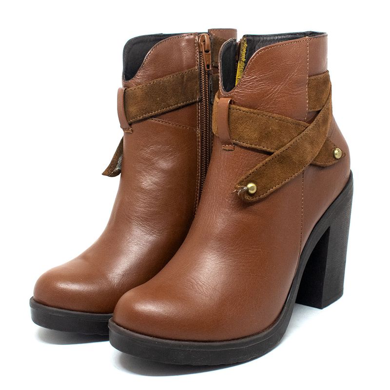Mujer-Botines-Marca-Opposite-Negro-Cafe-Talla-39-4