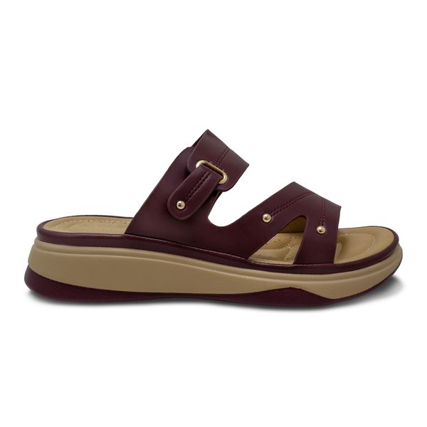 Sandalias Vino Tinto Mujer Via Spring