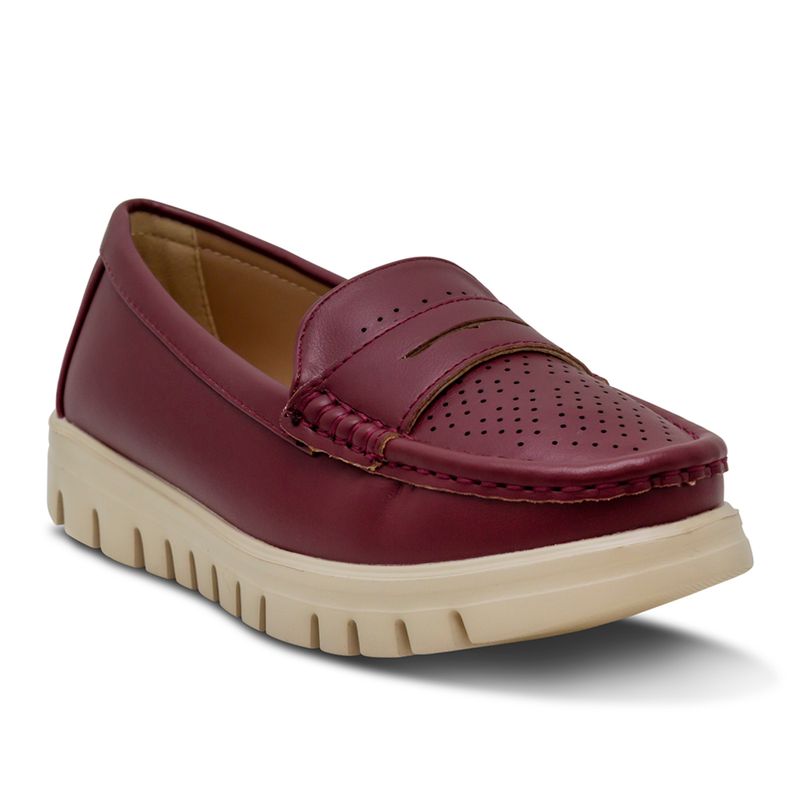 Mocasines-Para-Mujer-Burgoña-Via-Spring--Talla-36-2